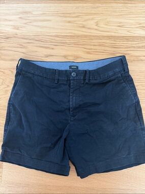Express Men’s Dark Navy Flat-Front Shorts